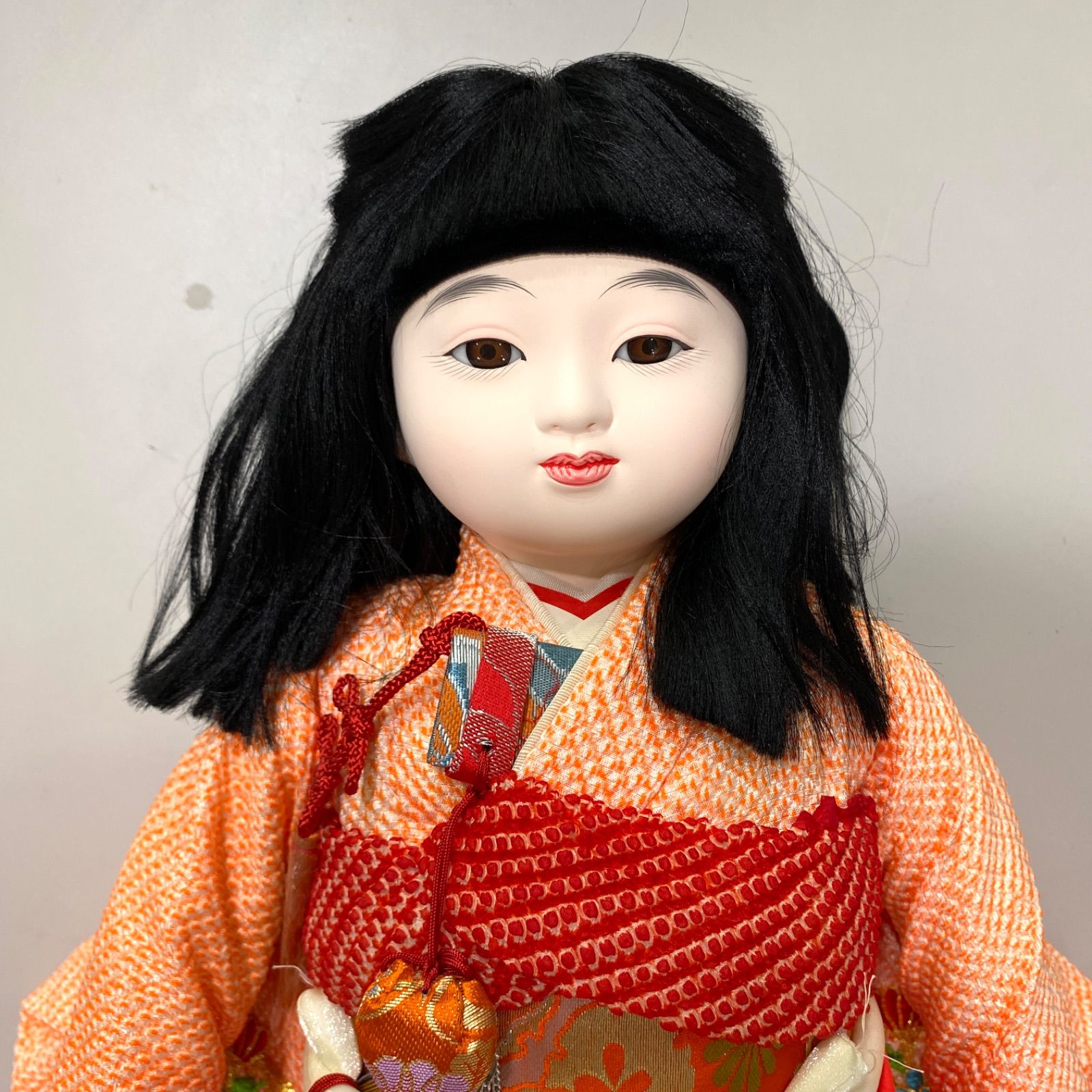 市松人形　玉龍作 市松人形 玉龍作 愛知県 知事賞受賞 日本人形 十三号 絞り刺繍 シゴキ