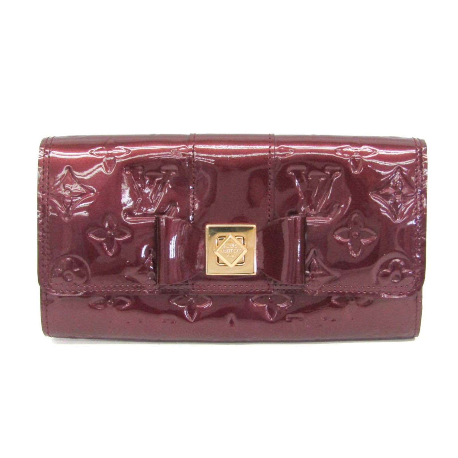 ルイ・ヴィトン(Louis Vuitton) モノグラムヴェルニ ポルトフォイユ・サラヌー M91497 レディース モノグラムヴェルニ 長財布（二つ折り） ルージュフォーヴィスト