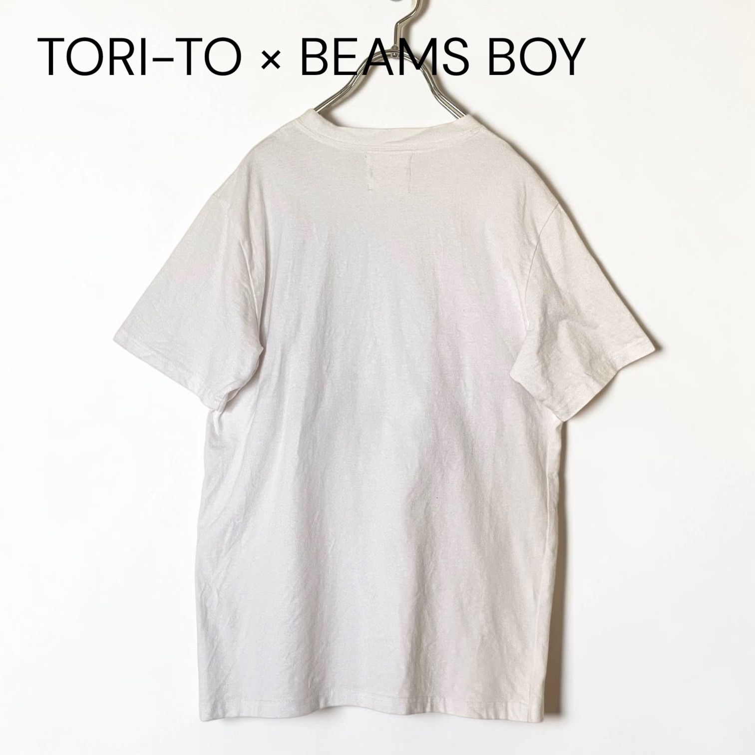 TORI-TO × BEAMS BOY パッチワーク フリル Tシャツ ホワイト 日本製 
