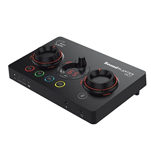 Sound Blaster GC7 ボイスチャットミックス再生, Dolby Digitalデコード対応光入力, ハイレゾ AK4377 搭載, 最大24bit/192kHz PS4/PS5/Switch/PC/Mac プレミアム ゲーミング f83d6938