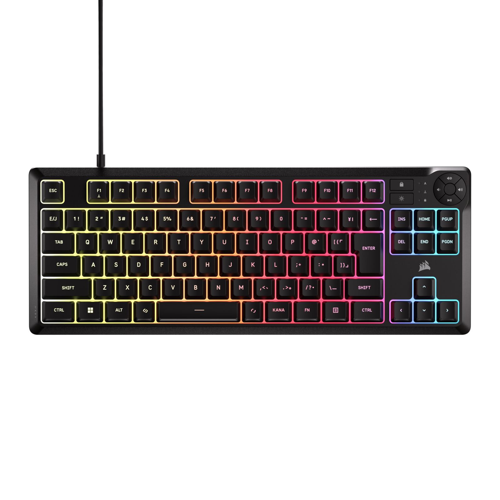 CORSAIR K55 CORE TKL RGB ゲーミングキーボード ? 8 ゾーン RGB ? テンキーレス - 専用メディアキー ? 静音性と応答性に スイッチ ? 300ml 防滴 ? ブラック CH-9216065-JP/ 05fb5415 CORSAIR K55 CORE TKL RGB ゲーミングキーボード ? 8 ゾーン RGB ? テンキーレス - 専用メディアキー ? 静音性と応答性に スイッチ ? 300ml 防滴 ? ブラック CH-9216065-JP/ 05fb5415