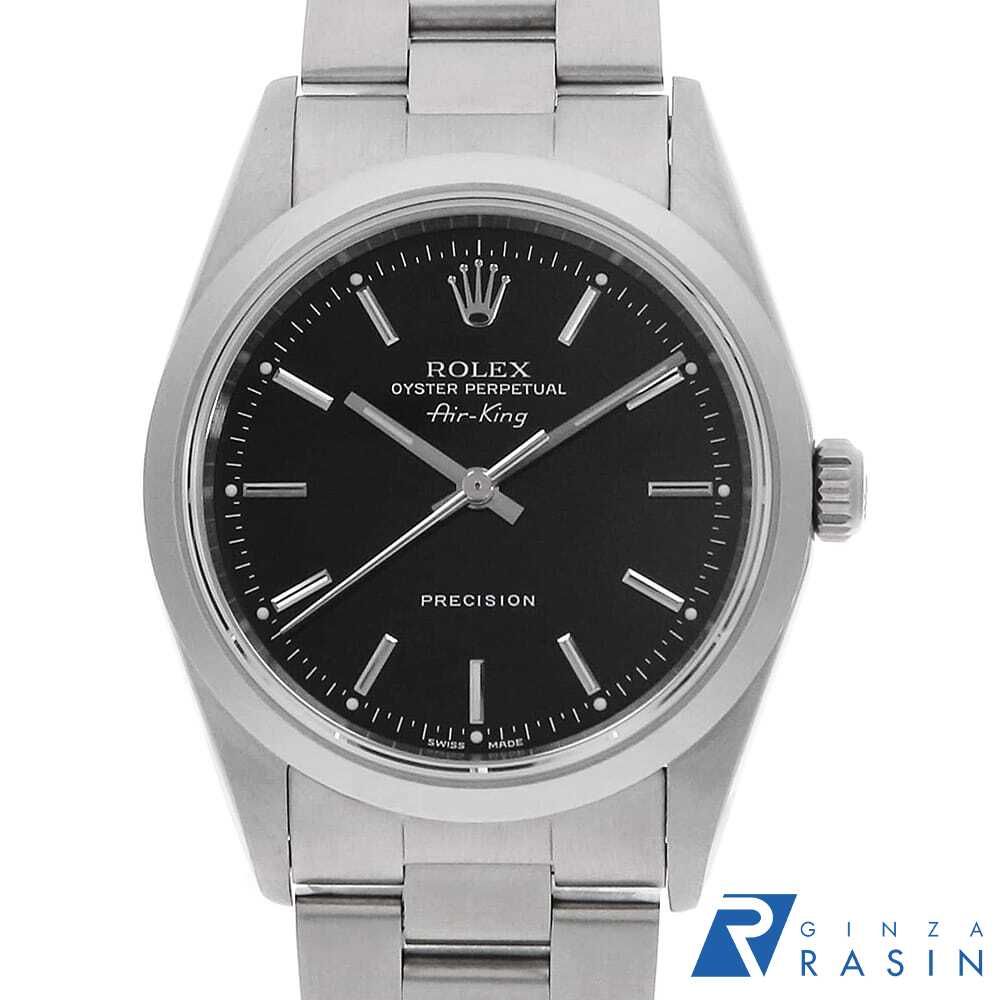 ロレックス エアキング 14000M ブラック バー K番 中古 メンズ