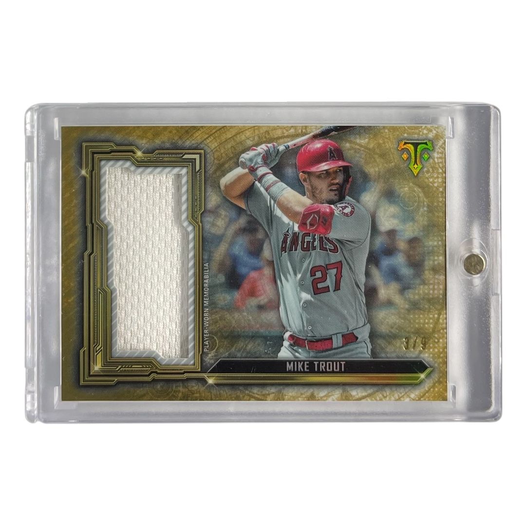 TOPPS MLBカード TRIPLE THREADS MIKE TROUT ANGELS /9 #SJR-MTR 送料無料 中古 IT2