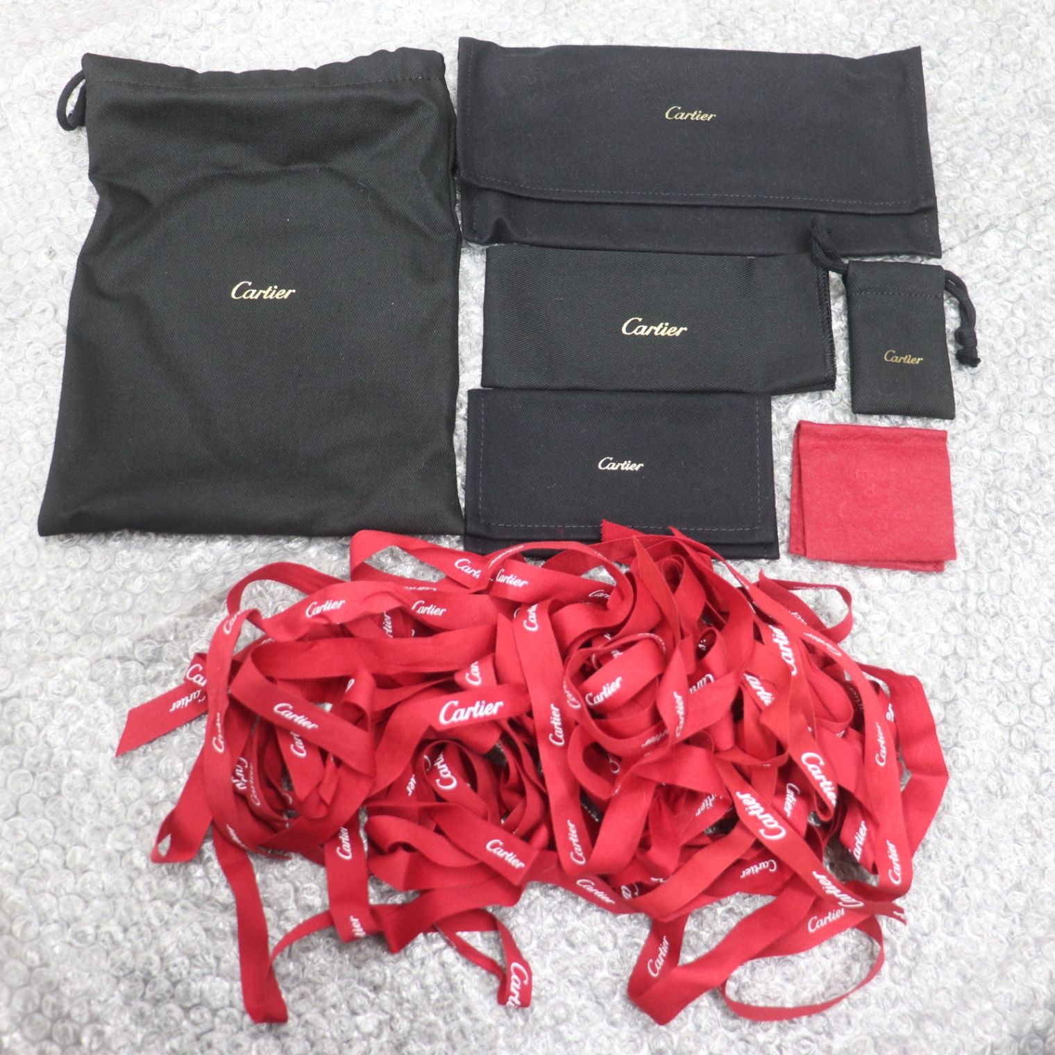 新品　Cartier カルティエ ジュエリーボックス 空箱+ショッパーセット IT4GX9XAPQIO Cartier カルティエ BOX 空き箱 ショッパー 純正 紙袋 赤