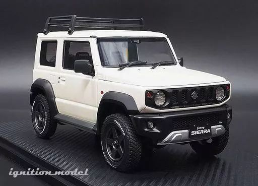 【中古】ミニカー 1/18 SUZUKI Jimny SIERRA JC JB74W Lift Up(ピュアホワイトパール) [IG1705]