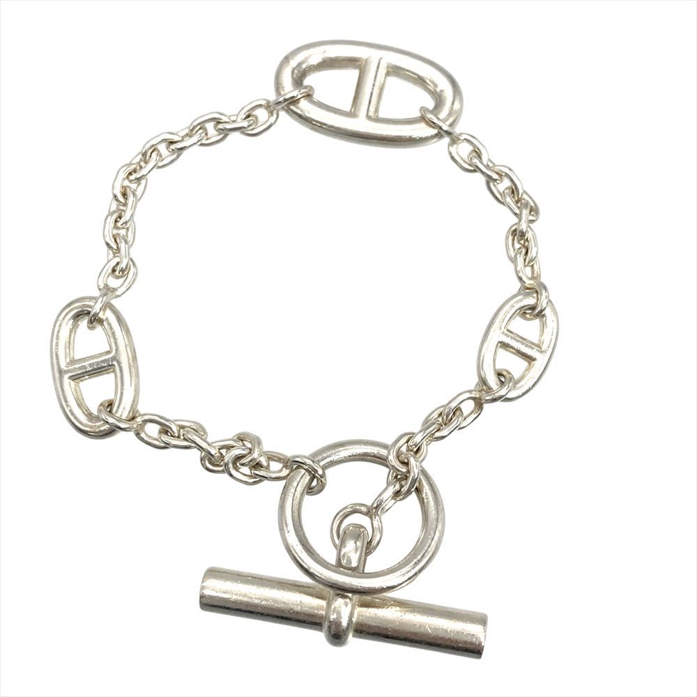 エルメス HERMES シェーヌダンクル ファランドール ブレスレット SV925 25.3g シルバー LG ユニセックス【中古】