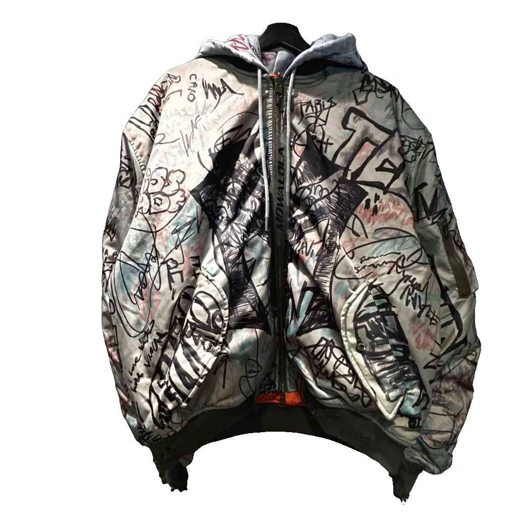 美品 25AW marka マーカ ペイズリー柄 ジャガード ボンバージャケット メルカリ