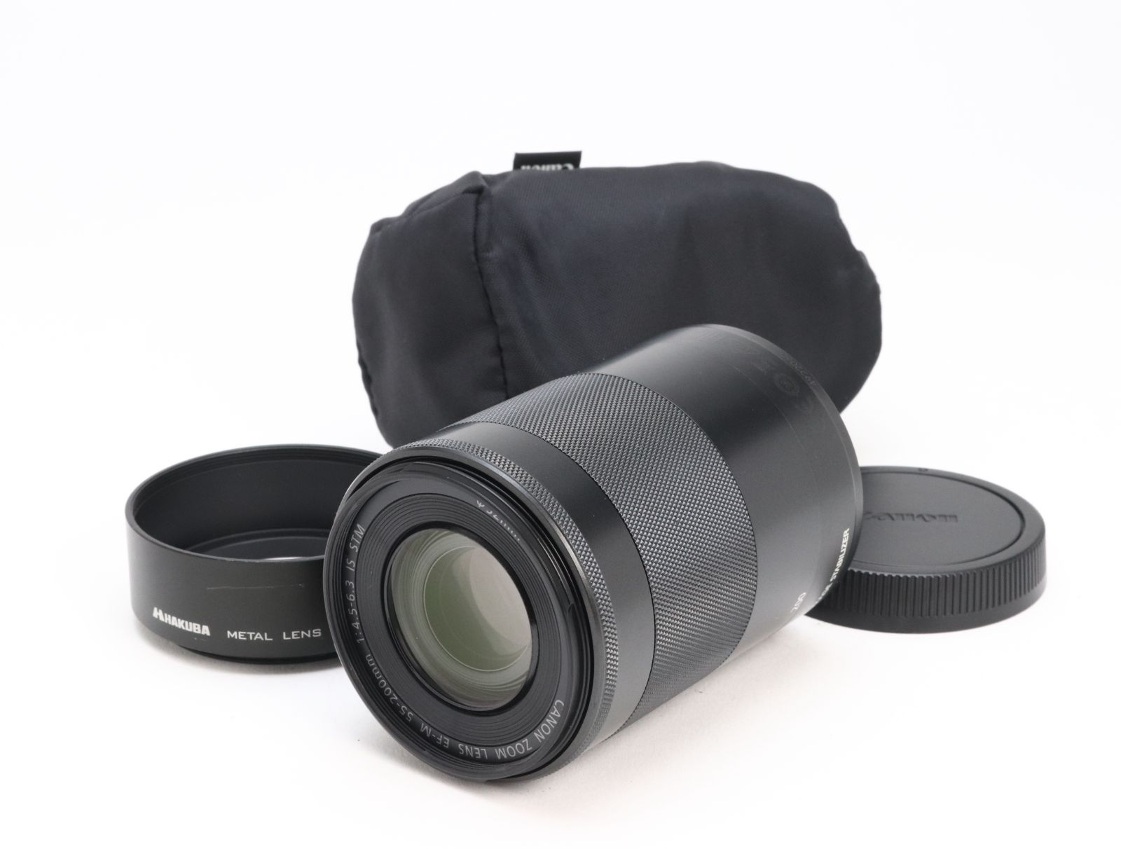 A+ (美品) Canon キヤノン EF-M 55-200mm F4.5-6.3 IS STM ブラック 初期不良返品対応 66-20