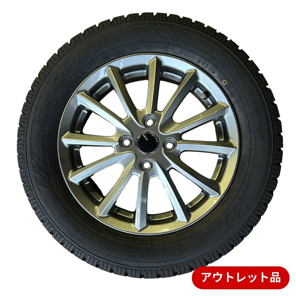 4本】【訳アリ中古】処分価格 JP016 15x4.5J 4/100 +45 TB TOYO GARIT 