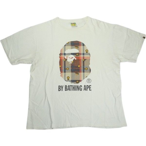 Size【XL】 A BATHING APE ア ベイシング エイプ APE BIG HEAD MILO TEE Tシャツ 白 【中古品-良い】 30008925