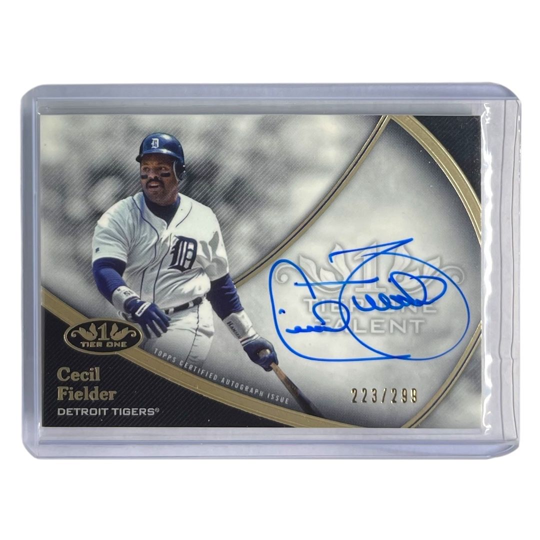 TOPPS MLBカード TIER 1 CECIL FIELDER DETROIT TIGERS /299 #T1TA-CF 送料無料 中古 IT2