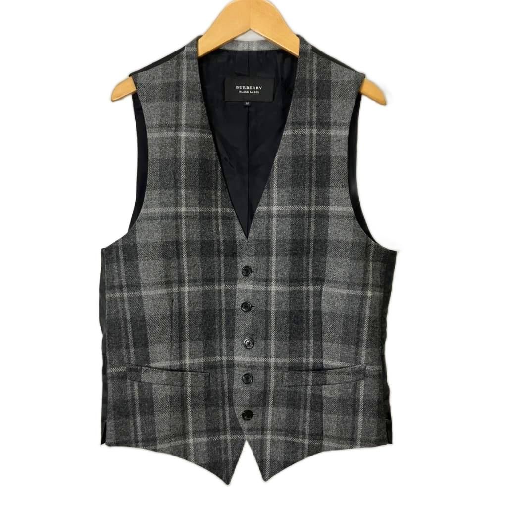 極美品✨BURBERRY BLACK LABEL ジレ ベスト M ノバチェック バーバリーブラックレーベル BURBERRY BLACK LABEL ベスト ジレ