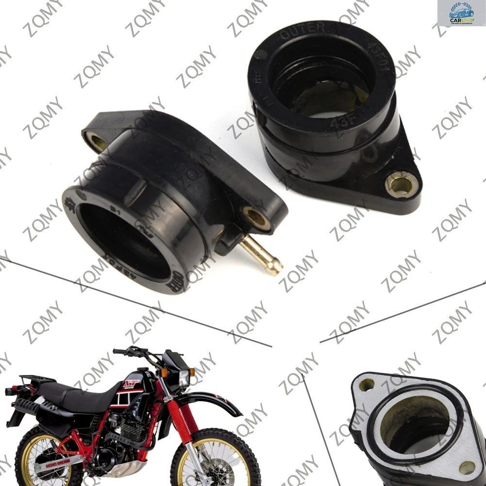 ヤマハ XT600 E H K N S T U W Z 1994-2002 TT600 N S W 85-98 XT500 E T Z 86-89 用 バイク用キャブレター吸気マニホールド 2個セット