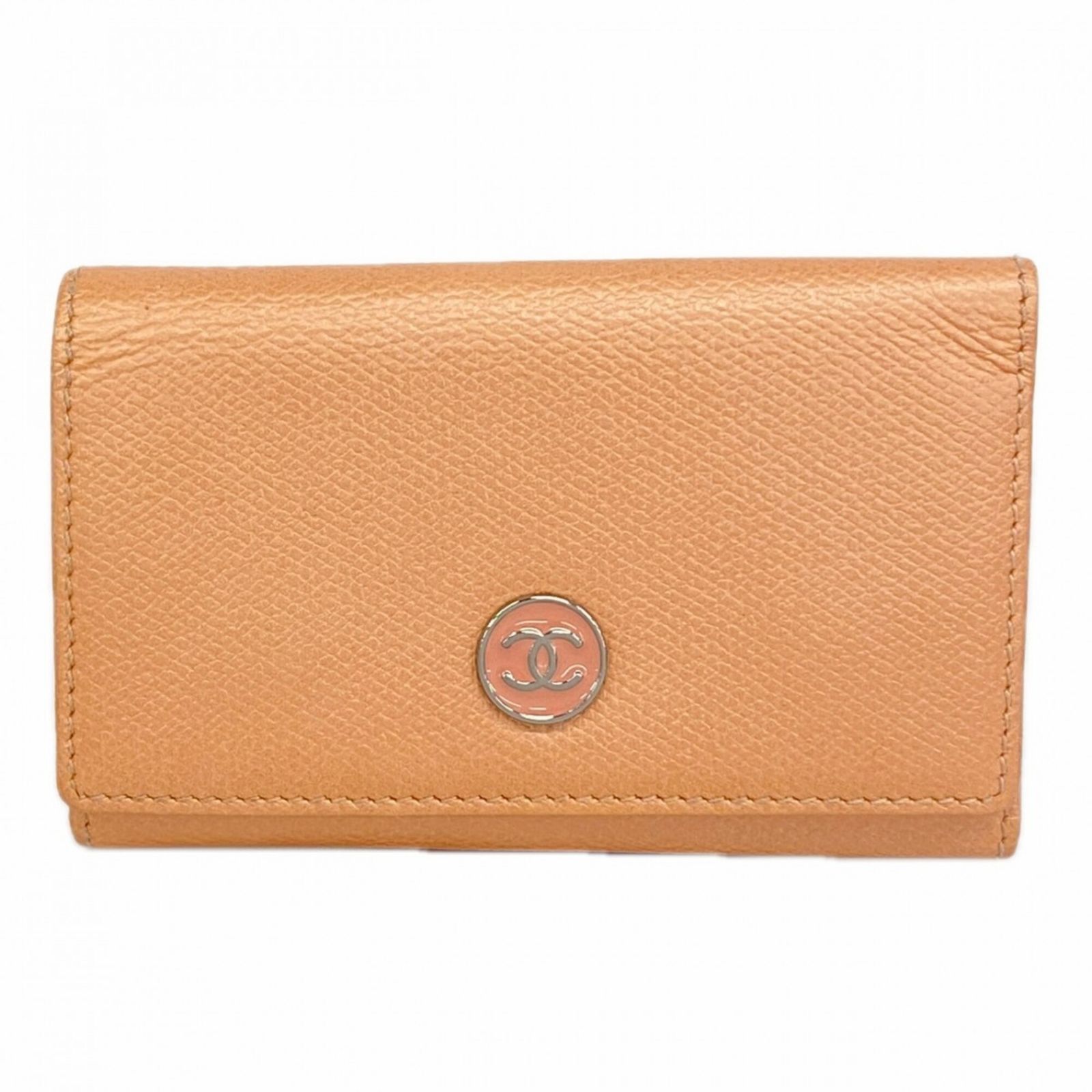 シャネル(Chanel) シャネル アクセサリー・キーケース ココボタン レザー ピンク レディース
