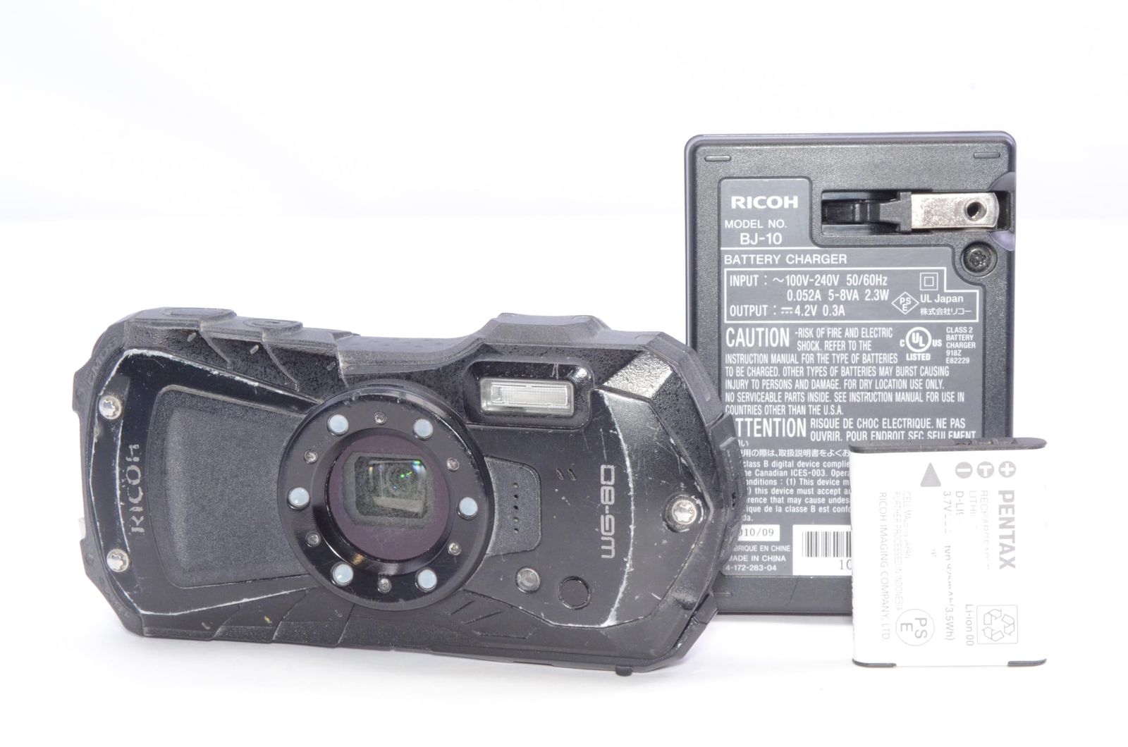 RICOH WG-80 BLACK 防水デジタルカメラ CALSモード搭載 現状品 動作確認済み