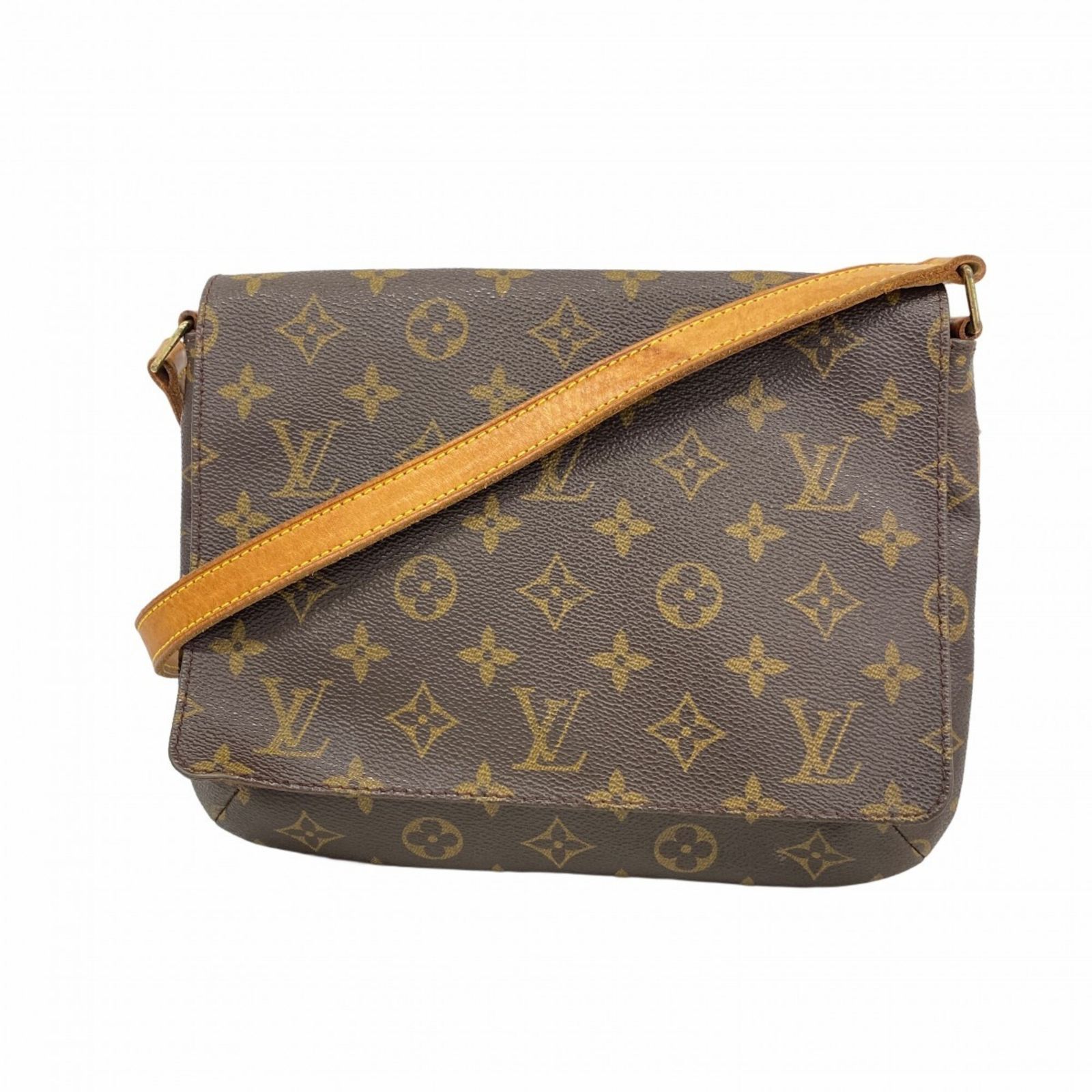 ルイ・ヴィトン(Louis Vuitton) ルイ・ヴィトン ショルダーバッグ モノグラム ミュゼットタンゴショートストラップ M51257 ブラウンレディース