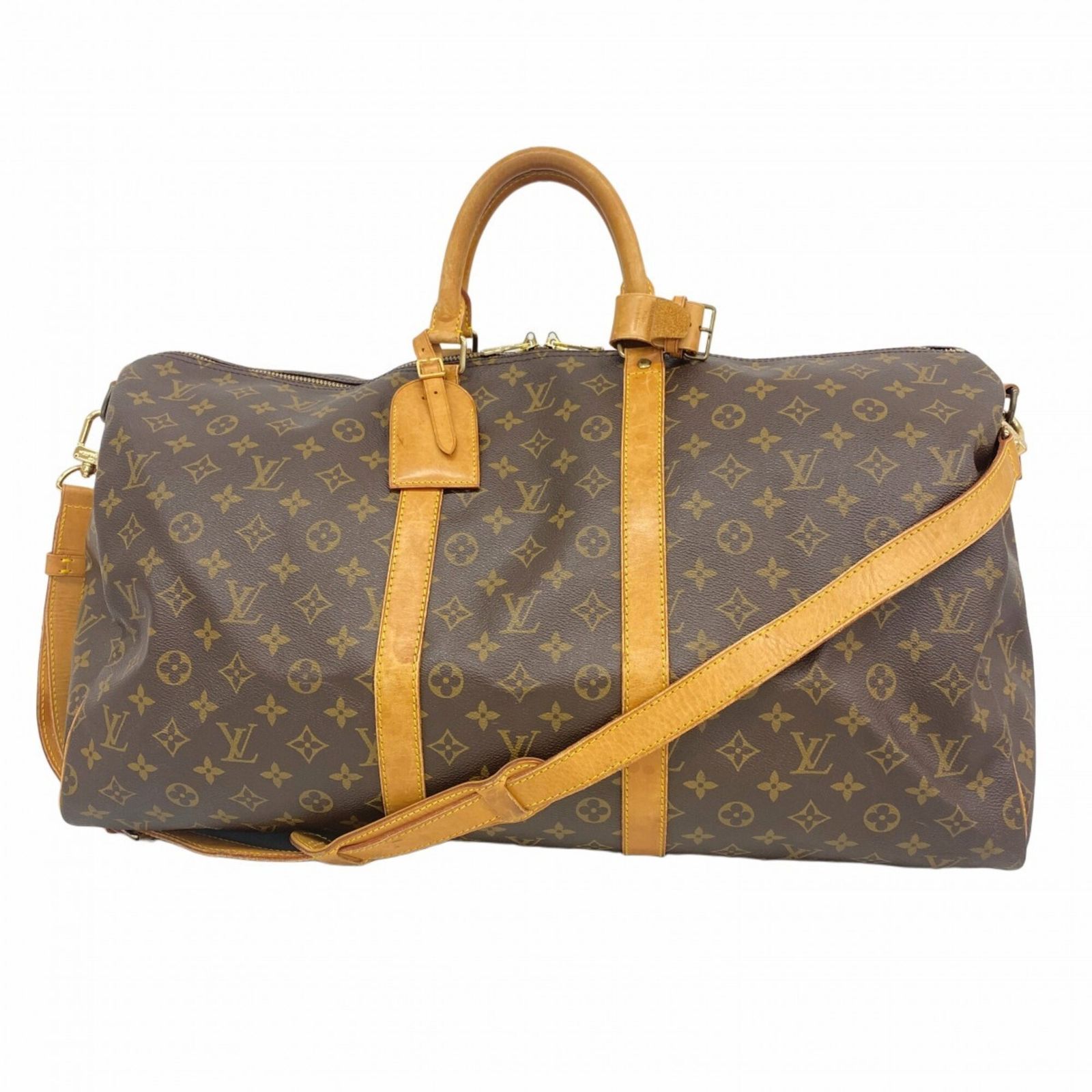 ルイ・ヴィトン(Louis Vuitton) ルイ・ヴィトン バッグ・ボストンバッグ モノグラム キーポルバンドリエール55 M41414 ブラウンメンズ レディース
