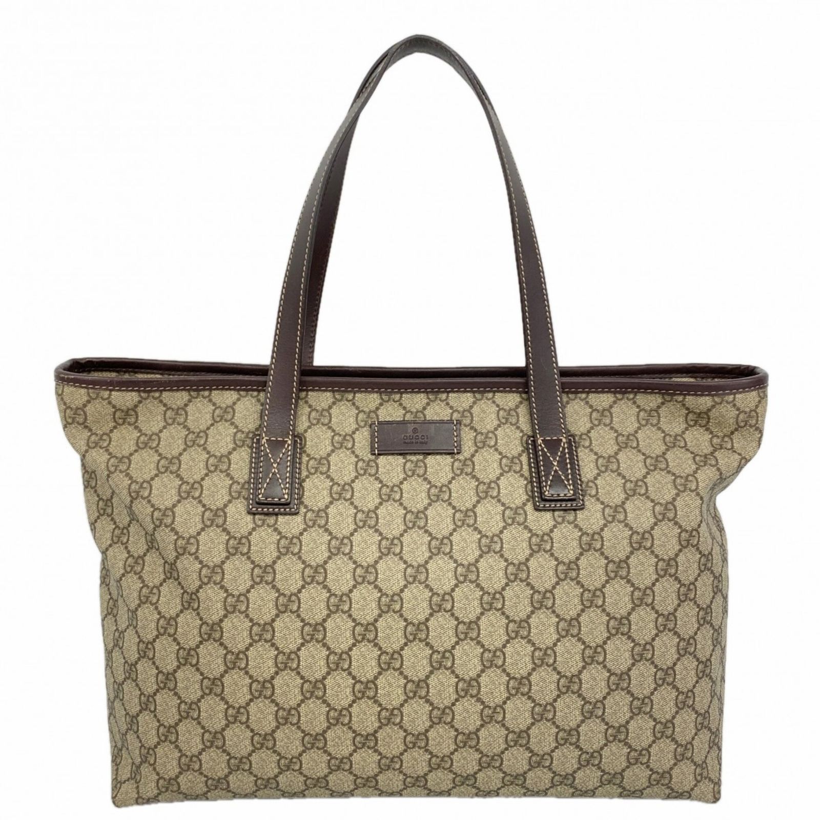 グッチ(Gucci) グッチ トートバッグ GGスプリーム 211137 ベージュ ブラウン レディース