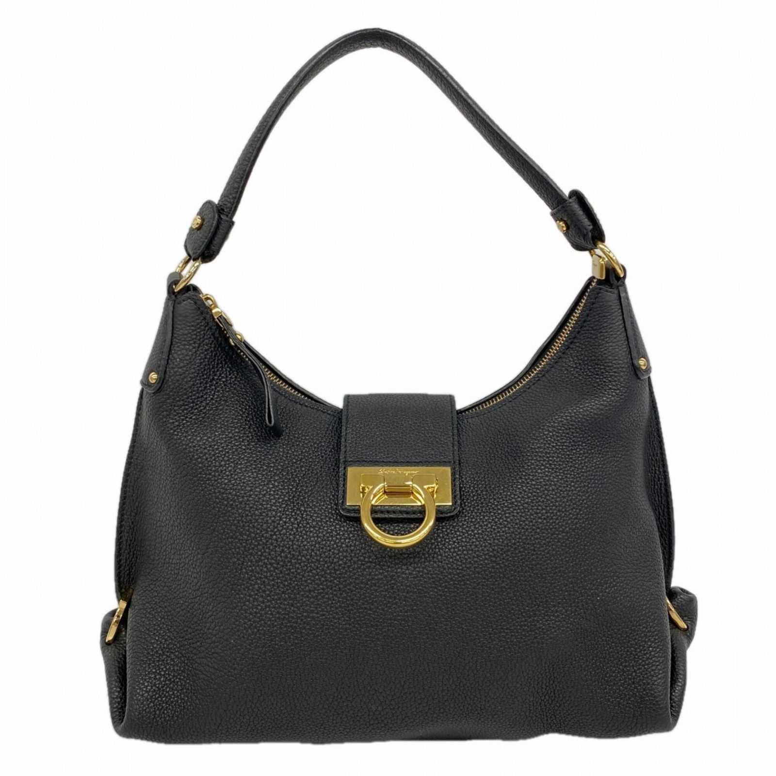サルヴァトーレ・フェラガモ(Salvatore Ferragamo) サルヴァトーレフェラガモ ショルダーバッグ ガンチーニ レザー ブラック レディース