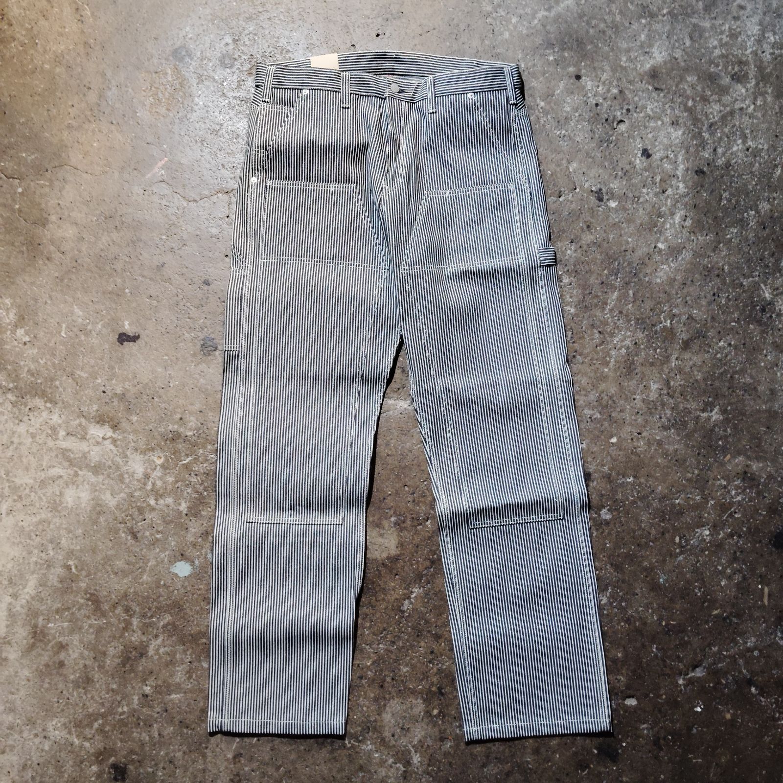 KOJIMA JEANS BASIC PAINTER PANTS HICKORY 38 児島ジーンズ ベーシックペインターパンツ ヒッコリーストライプ RNB-1202 タグ付き