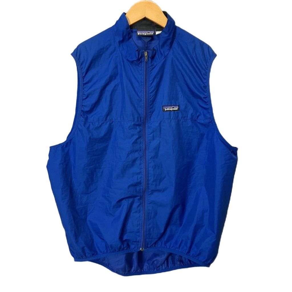 パタゴニア Patagonia 2000年製 ベロシティベスト オールド ヴィンテージ ジップアップ L ブルー 24143