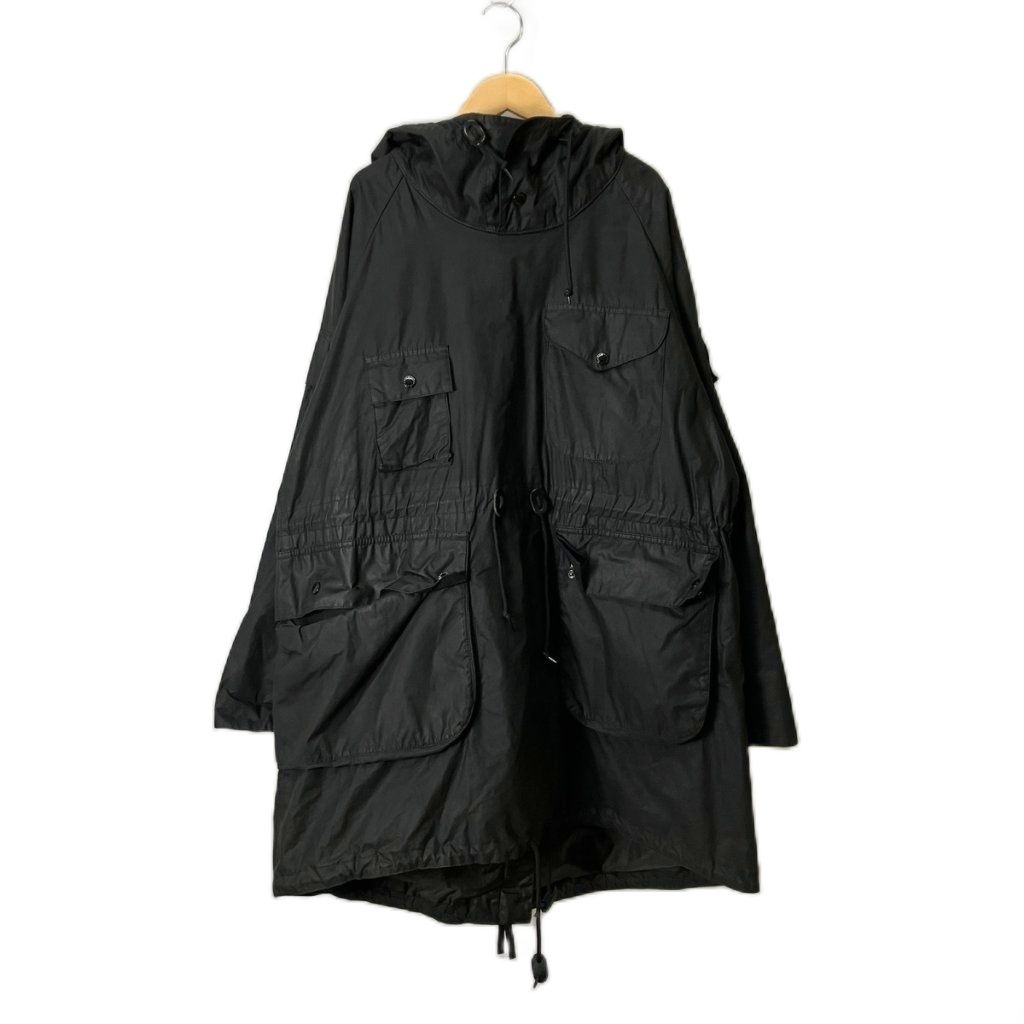 バブアー Barbour X ENGINEERED GARMENTS Cowen Wax Jacket ジャケット アノラック ラグランスリーブ フーディ M ブラック