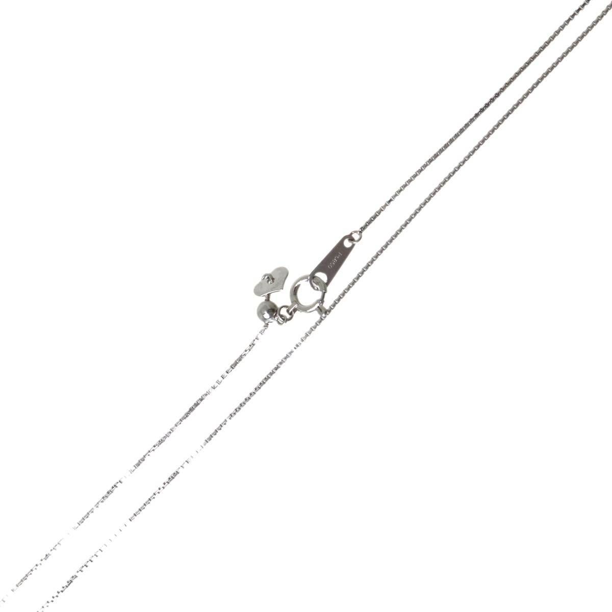 ベネチアン チェーンネックレス アジャスター付き Pt850 プラチナ850 首周り約～44.5cm 重量約2.5g NT 美品 Aランク 30,388円