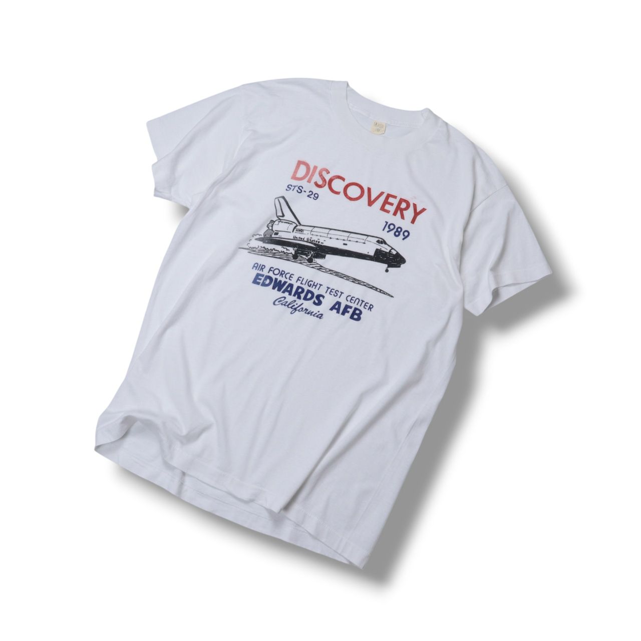 80s NASA Space Shuttle Discovery STS-29 Graphic T－Shirt 602