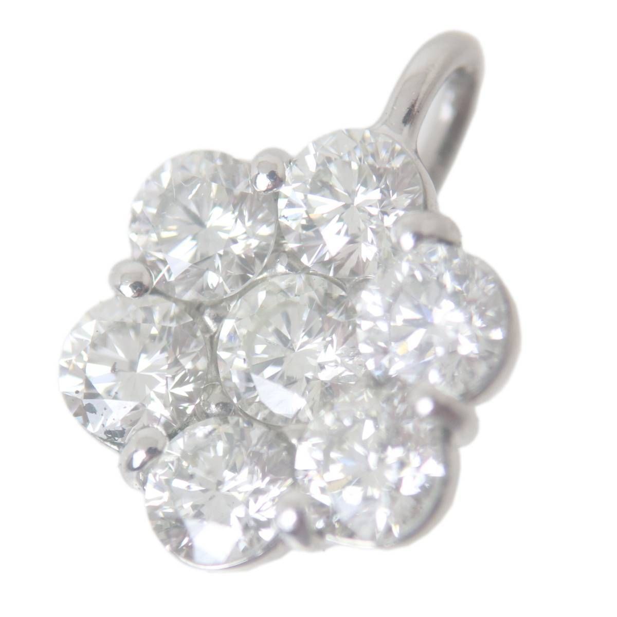 Pt900/プラチナ ダイヤ ペンダントトップ 1.50ct IS 磨き仕上げ品 Sランク