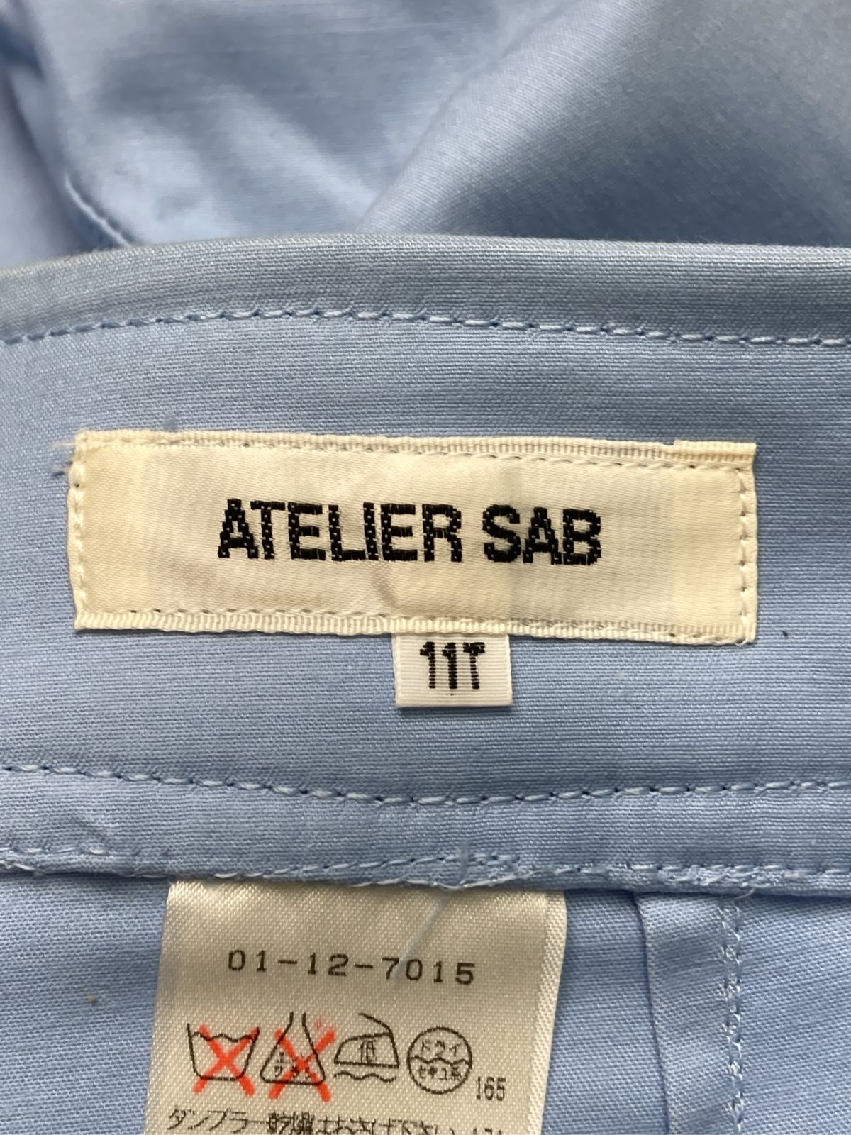 ATELIER SAB アトリエサブ パンツ 11T スカイブルー レディース - メルカリ