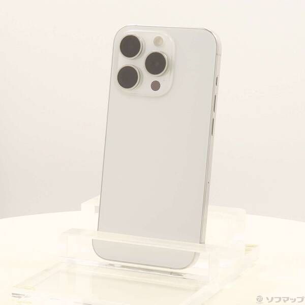 ソフマップ 〔中古品〕 iPhone15 Pro 128GB ホワイトチタニウム MTU83J／A SIMフリー【348】