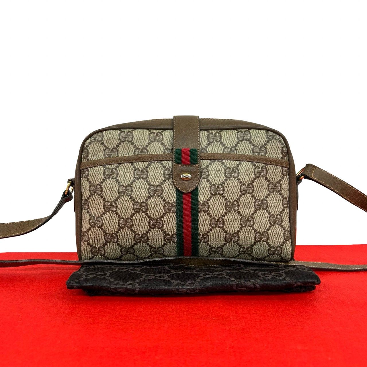 極 美品 袋付き GUCCI グッチ オールドグッチ ヴィンテージ シェリー