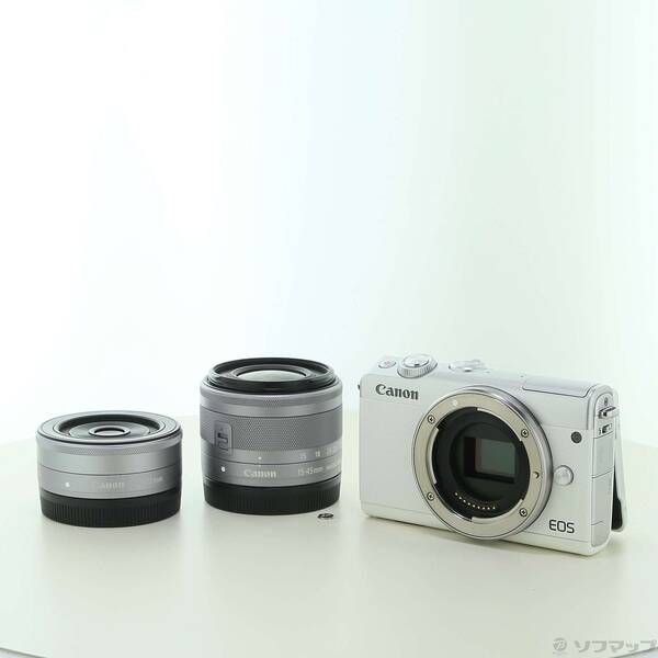 ソフマップ 〔中古品〕 EOS M100 ホワイト ダブルレンズキット【297】