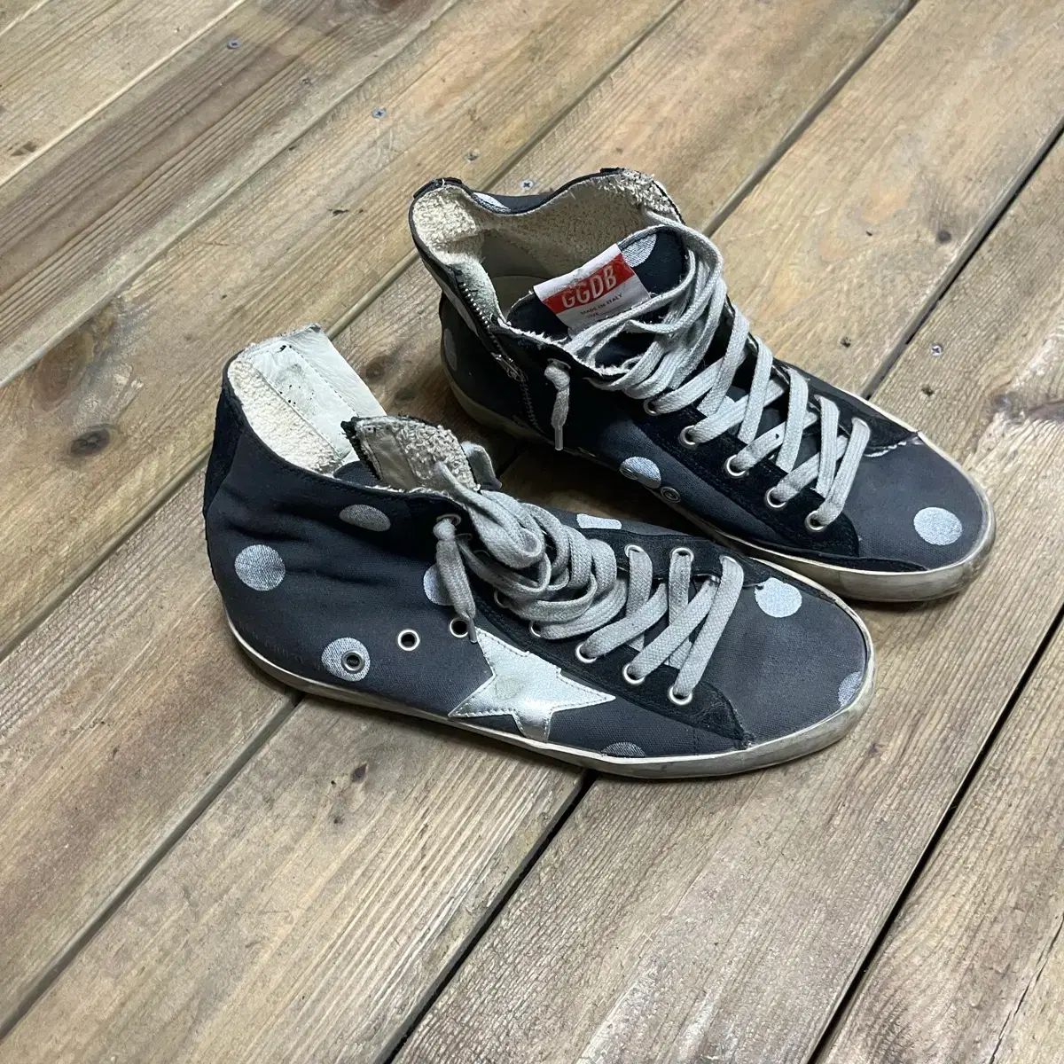GOLDEN GOOSE ゴールデングース Superstar ドット パータン スニーカー 38