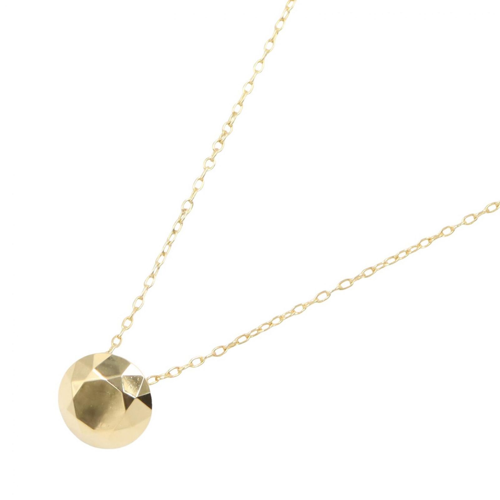 ティファニー TIFFANY＆CO ネックレス ファセット ネックレス 首回り46.5㎝ K18（イエローゴールド） ファセット ネックレス レディース Used A