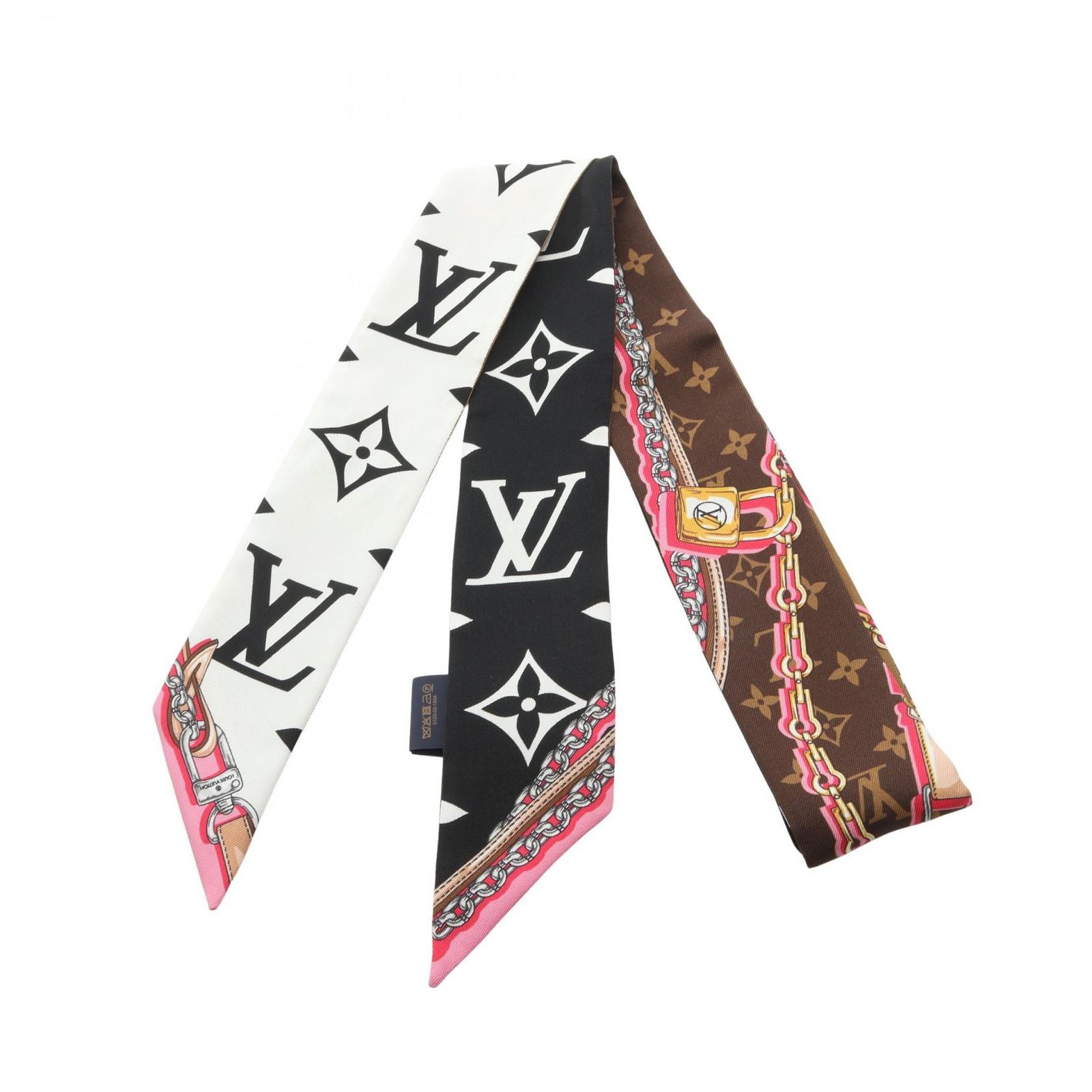 ルイ・ヴィトン LOUIS VUITTON スカーフ バンドーBB アルティメット ノワール M76676 マルチカラー シルク バンドーBB レディース Used A