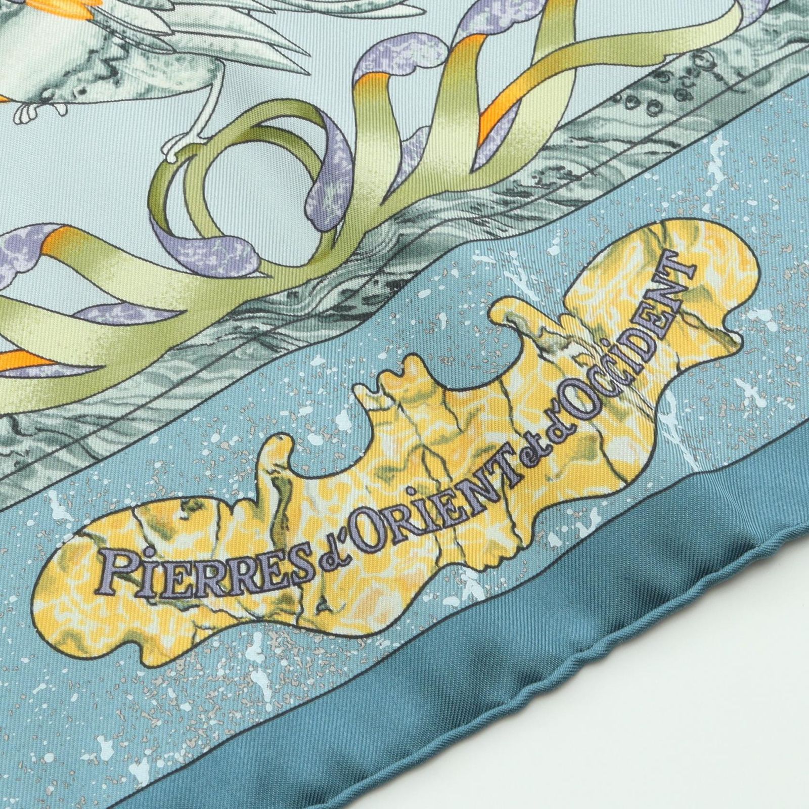 エルメス HERMES スカーフ カレ90 PIERRES d' ORIENT et d' OCCIDENT