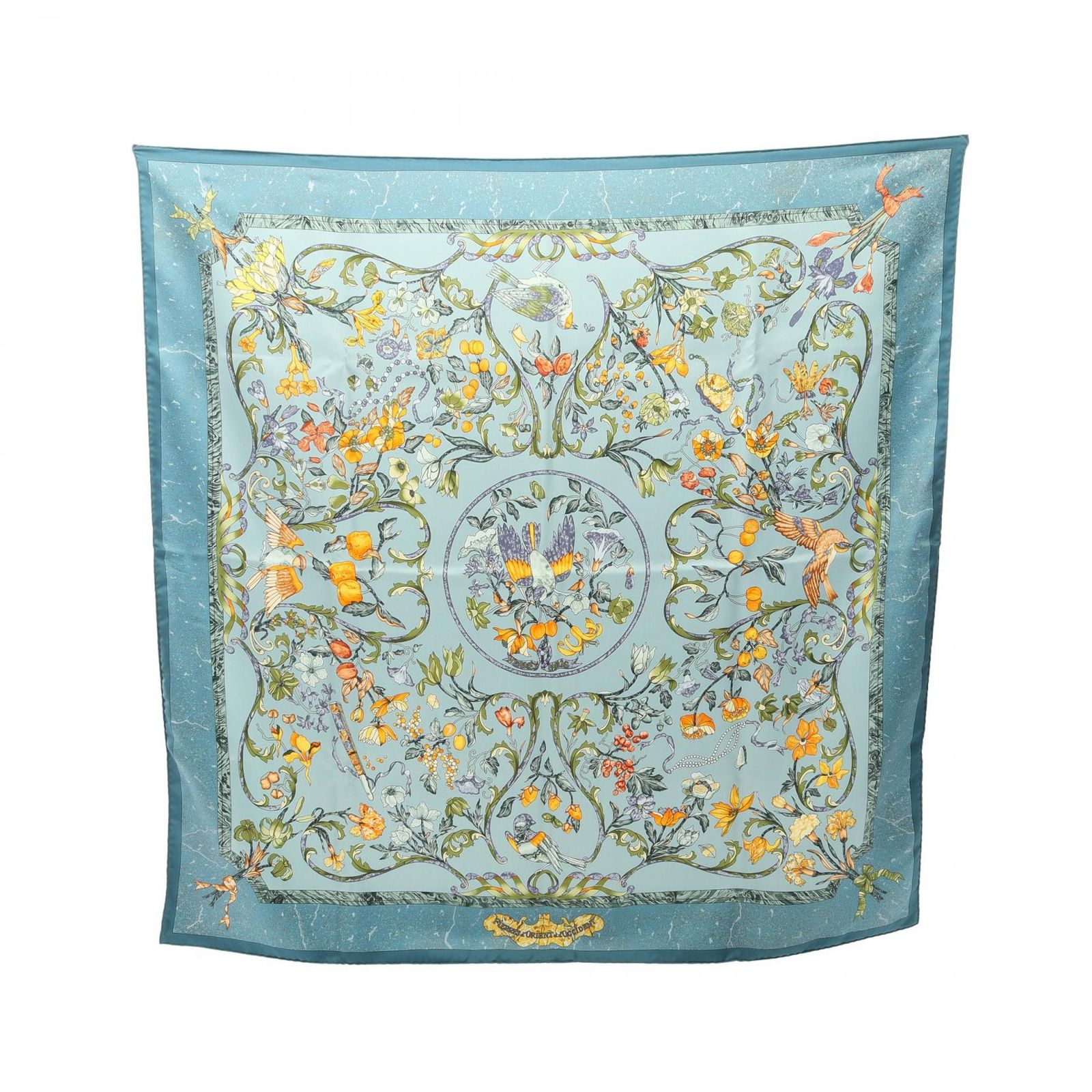 エルメス HERMES スカーフ カレ90 PIERRES d' ORIENT et d' OCCIDENT マルチカラー シルク カレ90 レディース Used A