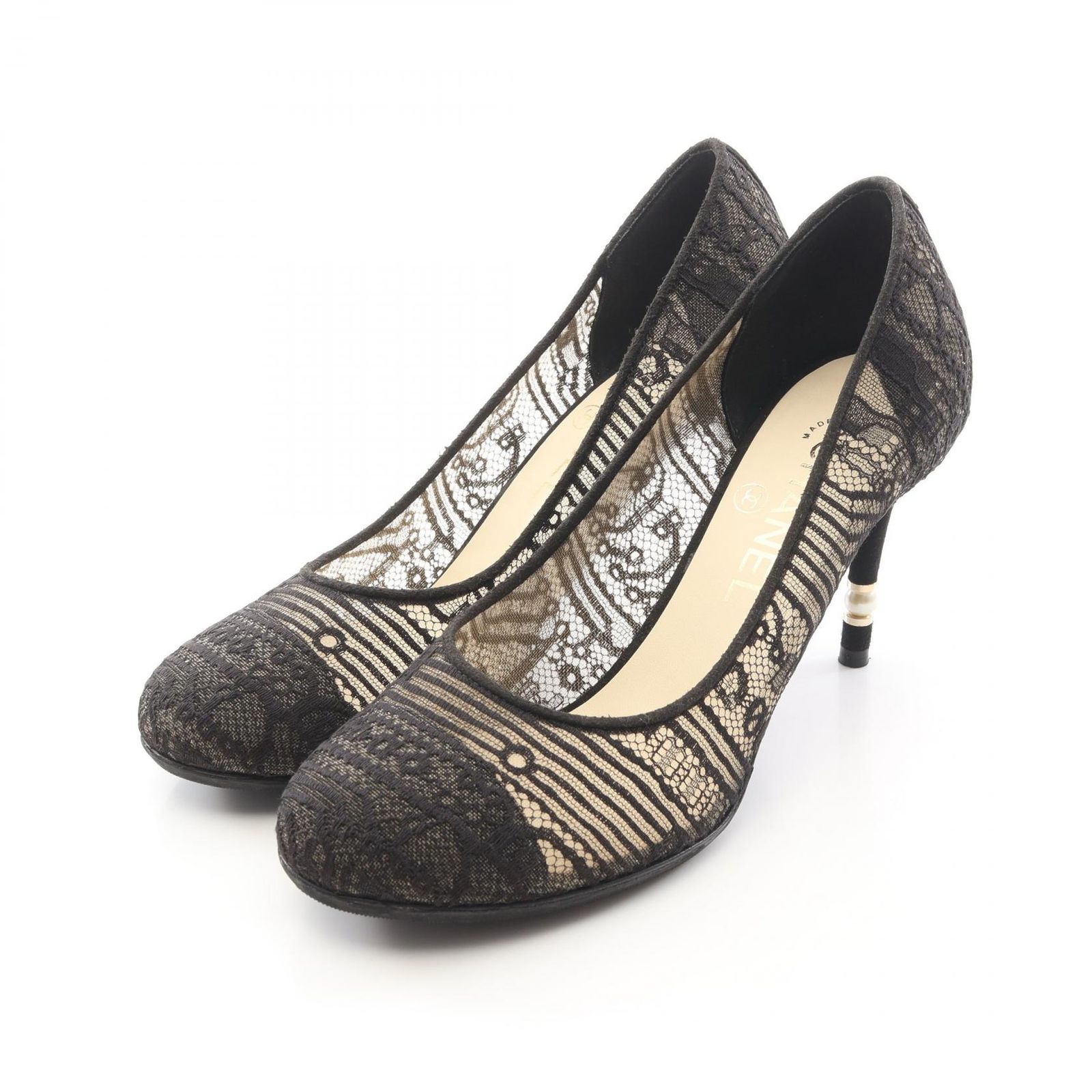 シャネル CHANEL パンプス レース その他 パンプス レディース Used A