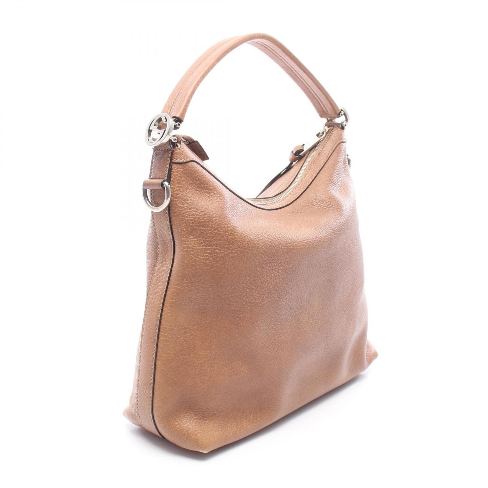 グッチ GUCCI ショルダーバッグ ミスGG 2WAY 326514 ブラウン レザー
