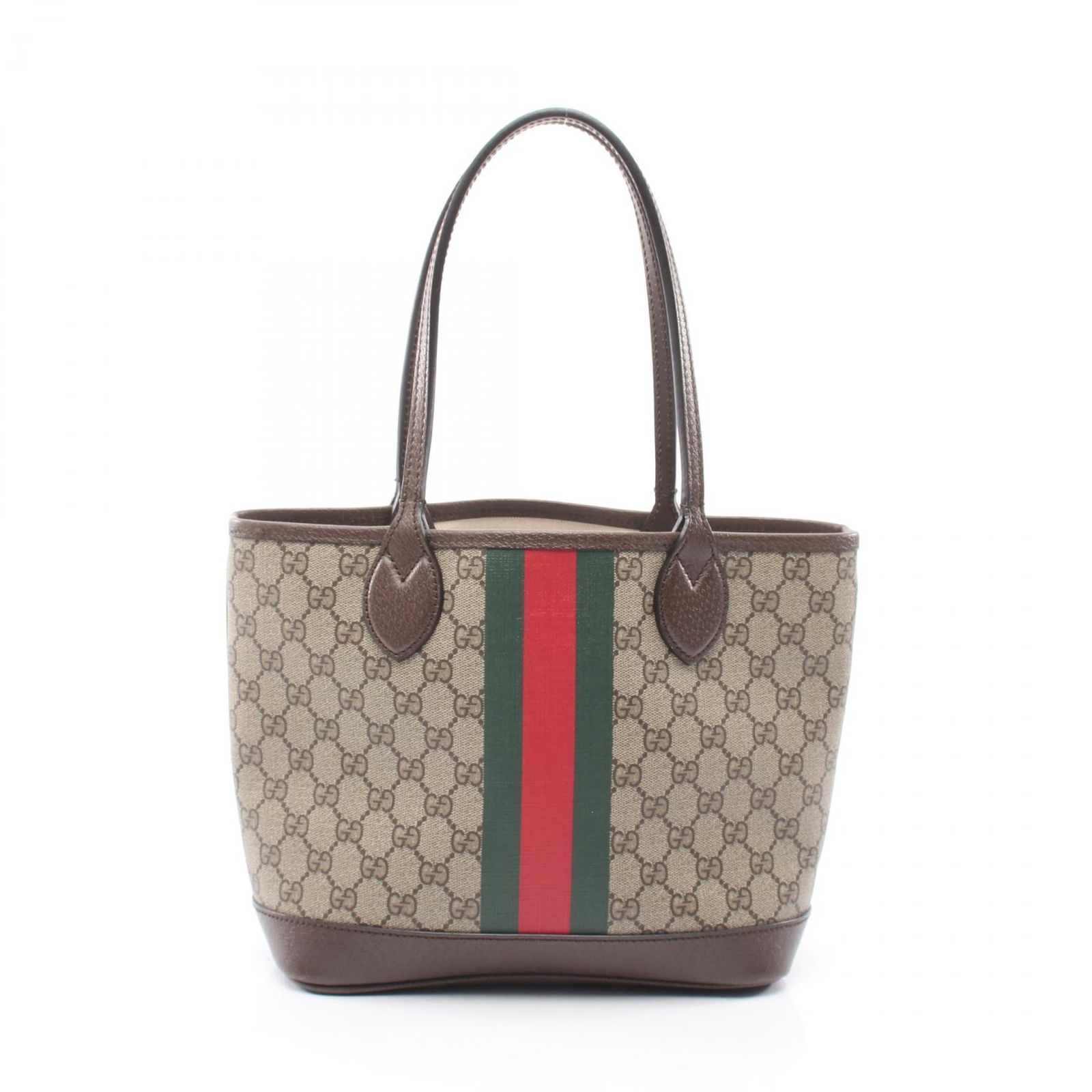 グッチ GUCCI トートバッグ オフィディア GGスプリーム スモール 726762 ベージュ/ブラウン PVCコーティングキャンバス レザー オフディア スモール トートバッグ