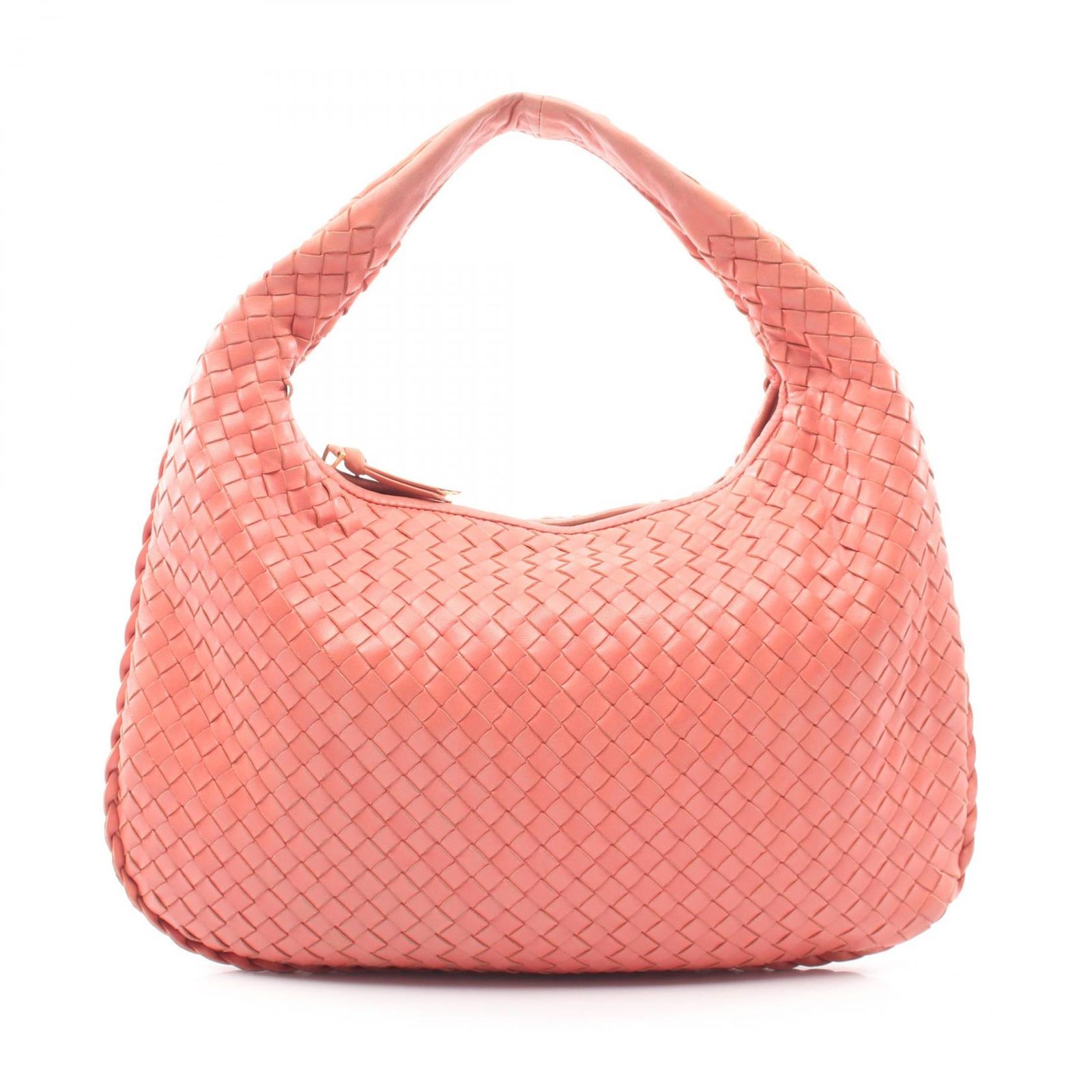 ボッテガヴェネタ BOTTEGA VENETA ショルダーバッグ ヴェネタバッグ イントレチャート ピンク レザー イントレチャート ショルダーバッグ レディース Used A