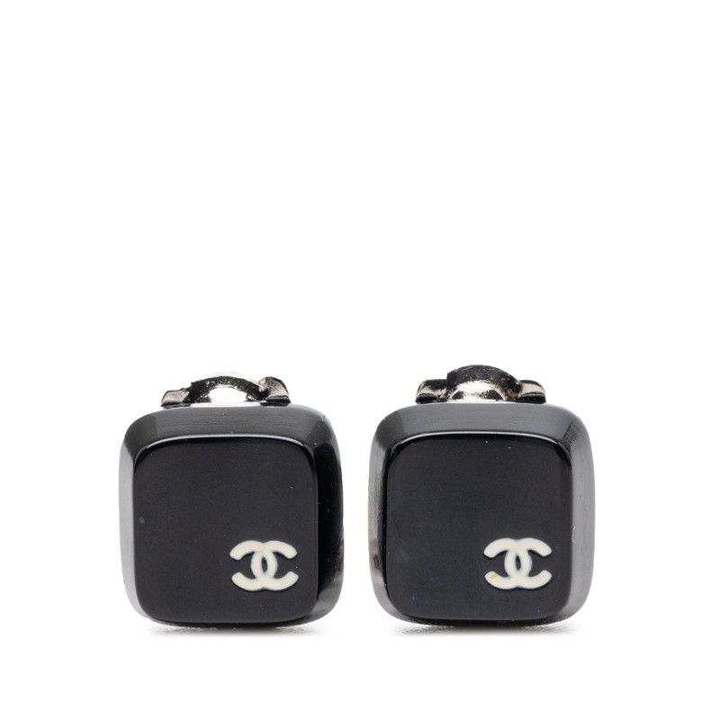 シャネル ココマーク キーキャップモチーフ イヤリング 00T刻印 ブラック プラスチック メタル レディース CHANEL【1-0273007】