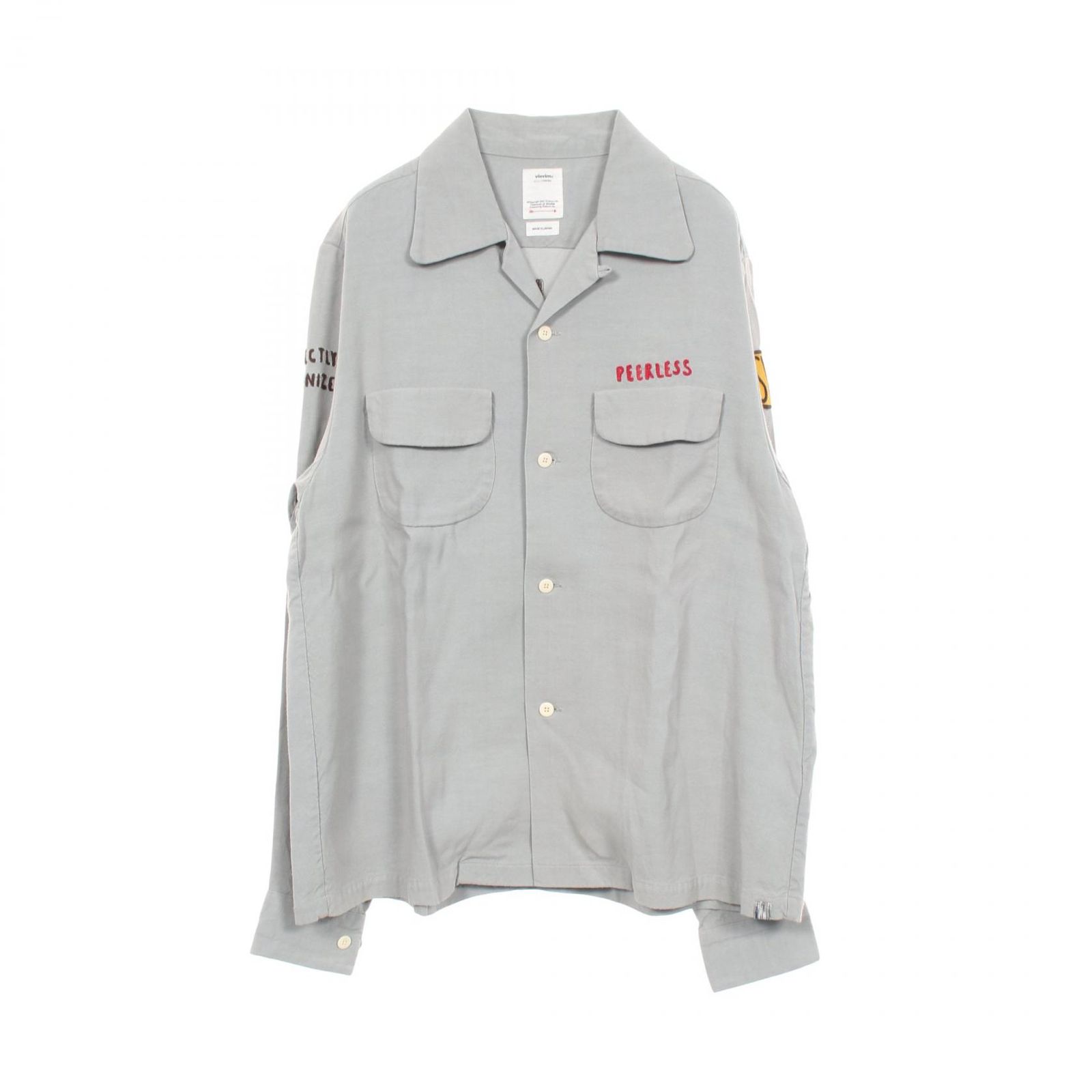 ビズビム VISVIM KEESEY G.S.SHIRT 長袖 レーヨン シャツ メンズ Used B