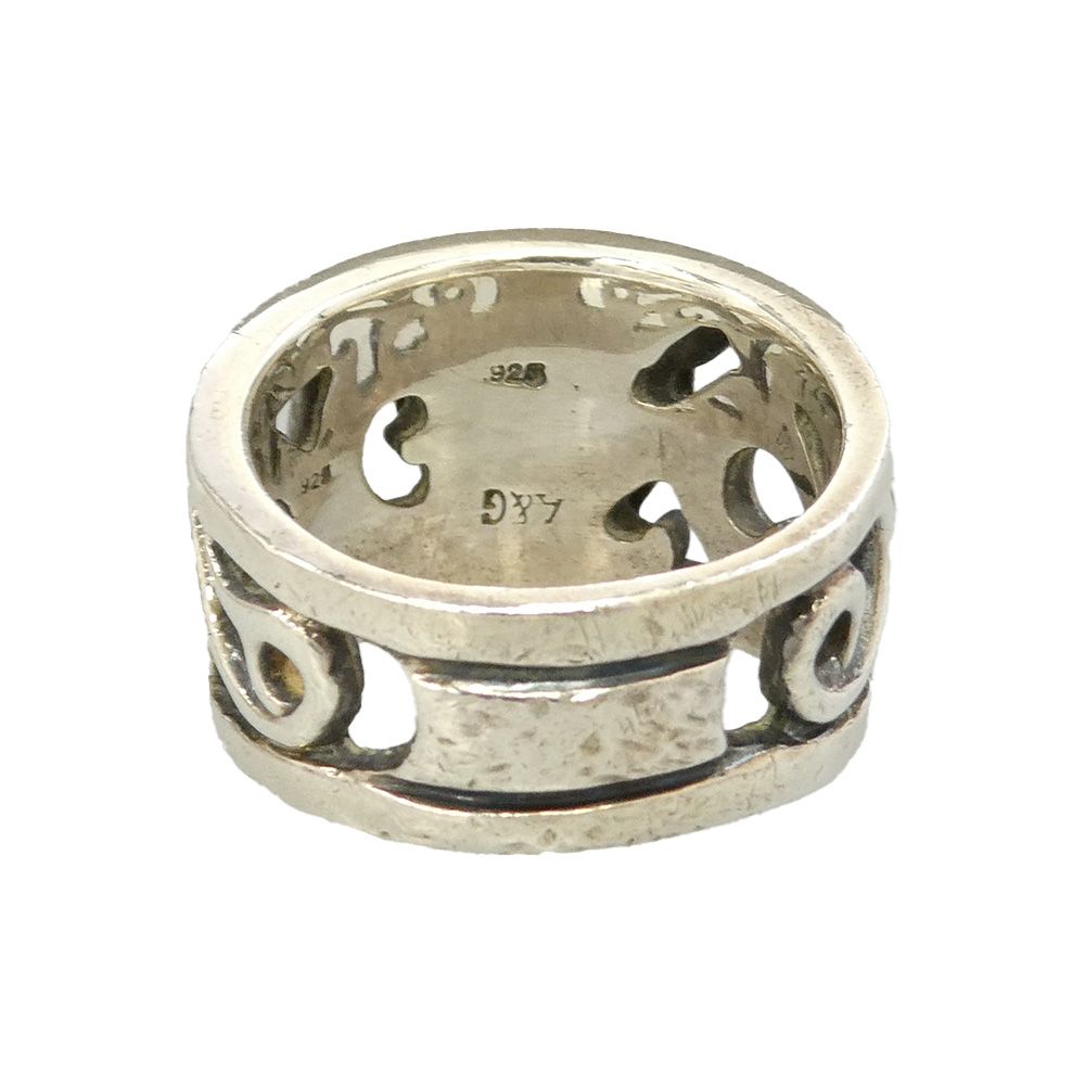 A&G エーアンドジー ハートモチーフ リング シルバー系 約19.5号【中古