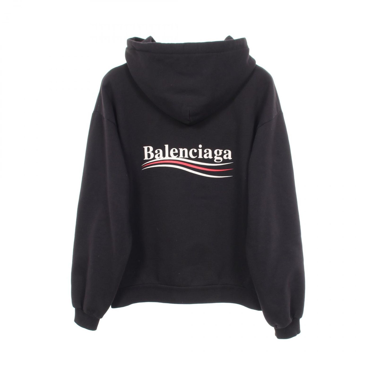 バレンシアガ　2017 パーカー　Lサイズ　数回着用　美品　正規品 バレンシアガ BALENCIAGA パーカー キャンペーンロゴ 裏起毛 コットン