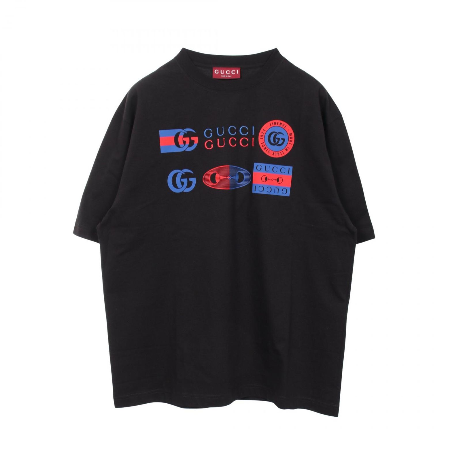 グッチ GUCCI 半袖Tシャツ ロゴプリント 798115 コットン Tシャツ メンズ Used A