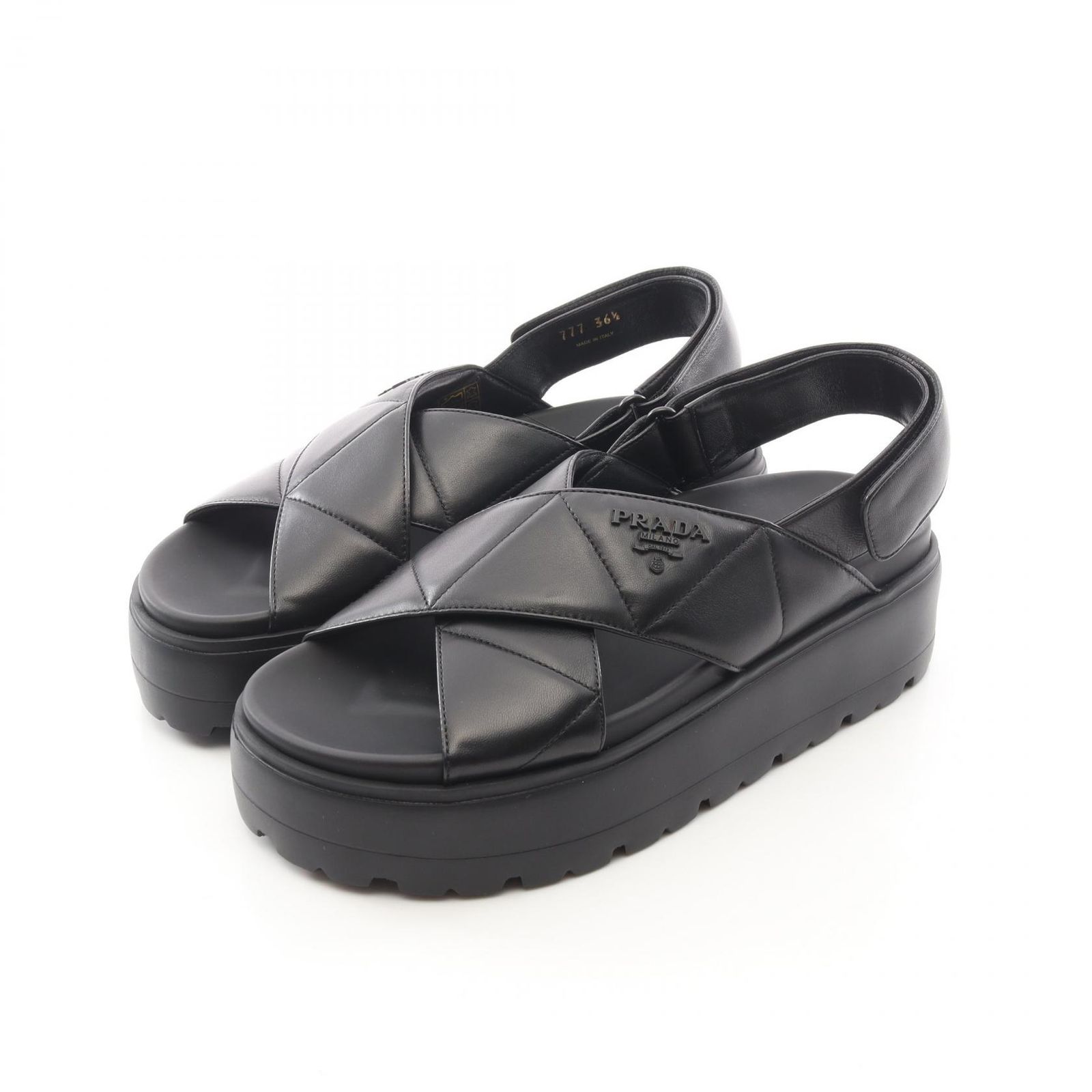 PRADA プラダ サンダル プラットフォームsize 36 プラダ PRADA サンダル CALZATURE DONNA 1XZ777 レザー