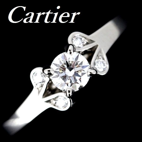 カルティエ バレリーナ ダイヤモンド 0.24ct D-VVS1-3EX リング #47