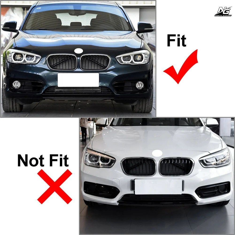 BMW 1シリーズ F20 F21 LCI スポーツ 2014 - 19年式用 フロントバンパー フォグランプ グリルカバー